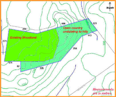 Embling Road 40acres with contours