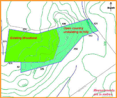 Embling Road 40acres with contours